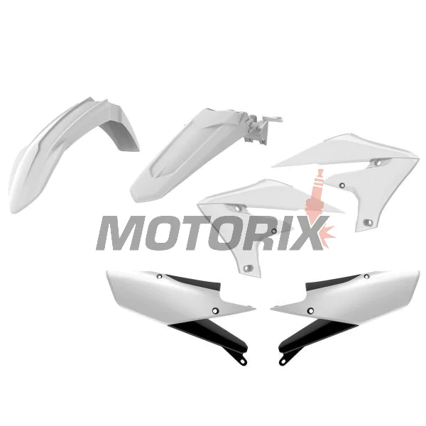 Sada plastů -POLISPORT- bílé, YAMAHA YZ 250/450 2018-2021
