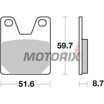 Brzdové destičky -BREMBO- 07YA3807, Yamaha YZF/YZF-R1 750-1000cc (1998-2001)