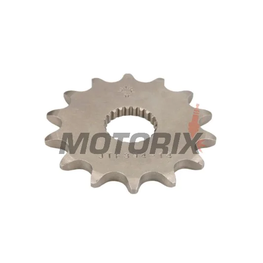 Přední pastorek -JT- JTF394,14, 14 zubů, Aprilia AF1 125 1988-1994, Classic 125 1996-1999, Climber 240/280/300 1989-1996, MX 125 2004-2007, Pegaso 125 1989, 1991-1999, červený Rose 125 1988-1999, RS 125 1993-2013