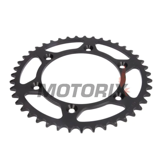 Zadní rozeta -JT- JTR808,43, 43 zubů, ocelový, Kawasaki KLX 400 2003, Suzuki DR 350 1990-1999, DR-Z 250 2001-2007, DR-Z 400 2000-2017, RM 100 1979-1982, RM 125 1983-2012, RM 250 1989-2007, 2009-2012, RM-X 250 1989-2001, RM-X 450 2010-2019