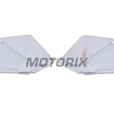 Zadní boční plasty -POLISPORT- bílé, SUZUKI RM-Z 450 2005-2006