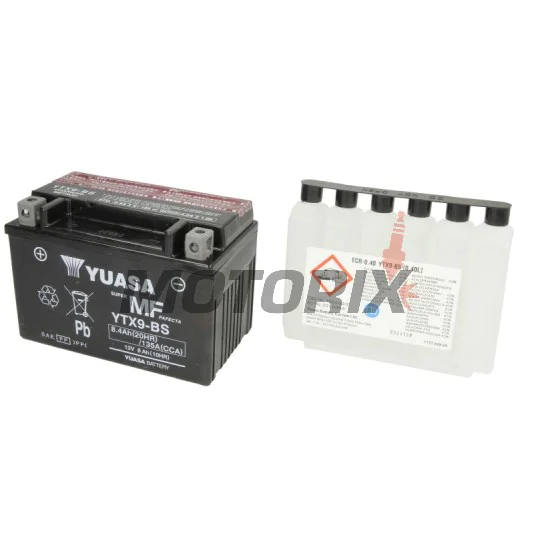 Akumulátor -YUASA- YTX9-BS, 8Ah 12V