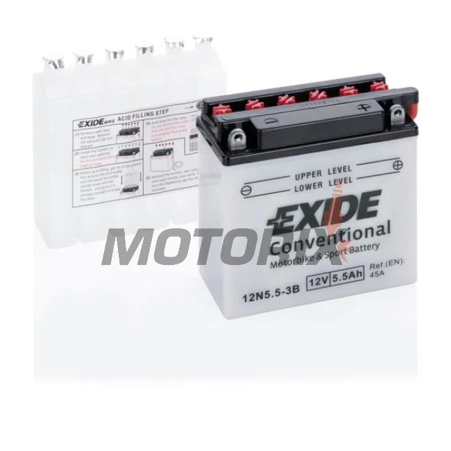 Akumulátor -EXIDE- 12N5.5-3B, 6Ah 12V
