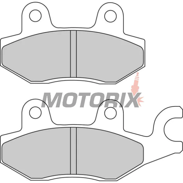 Brzdové destičky -FERODO- FDB2087EF, Honda CBF/NSR/VT Shadow/XL Varadero 75-250 1992-2013; Keeway Speed 125/150 2006; Kawasaki Eliminator/KLX/KVF/KX/Z 65-400 1997-2020; Kymco Agility/Dink/Grand Dink/Like/Movie/Pulsar/Quannon/Super9/Yager/Zing 50-250 1997-