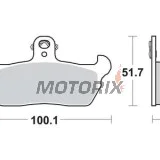 Brzdové destičky -TRW- MCB618, Aprilia Pegaso/RX/Tuareg, Cagiva Elefant/Freccia/Mito/Supercity/W8-W16, Gilera RC600, Moto Guzzi Quota 1000ie, Moto Morini Dart (1988-1999)