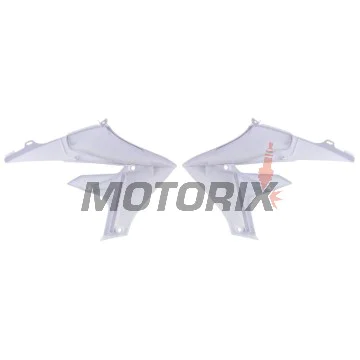 Přední boční plasty -POLISPORT- bílé, YAMAHA YZ 250/450 2018-2023