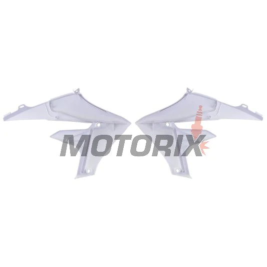 Přední boční plasty -POLISPORT- bílé, YAMAHA YZ 250/450 2018-2023