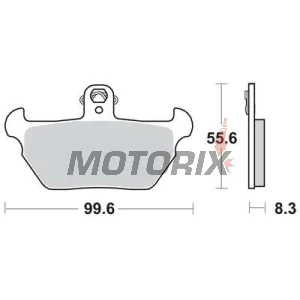 Brzdové destičky -TRW- MCB621SV, BMW K100RS 16V, K100LT ABS, K1100RS/ABS, K1100LT (1990-1998), R80/R80R (1991-1994)