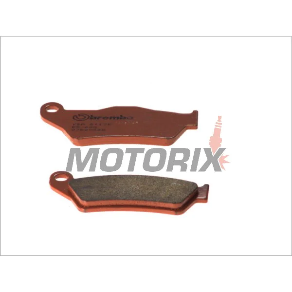 Brzdové destičky -BREMBO- 07BB04SD, Aprilia MX 125/Pegaso 650, Ducati Monster 696/800, Multistrada 620, Husqvarna CR/TE/WR 125-610, KTM EXC/SX 125-450, LC4/Adventure 640/950, Gas Gas EC 125-300, Suzuki Burgman 125, Yamaha Majesty 125, TT 600