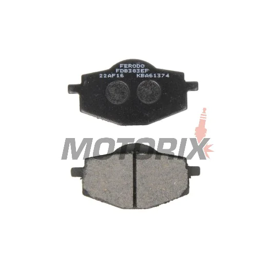 Brzdové destičky -FERODO- FDB383EF, Beta Euro/Jonathan 350, Gilera RC 600, MBK Flame 125, Yamaha DT/Cygnus/XT/Tenere/YBR/YZ 50-660 1988-2007