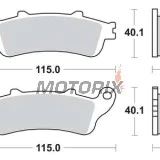 Brzdové destičky -TRW- MCB693, Aprilia ETV/RS/RSV/SL/Tuono + Benelli TnT/Tornado/TreK + Ducati 748-1198/Monster/SS/ST2 + Honda FES/ST + Moto Guzzi Breva/Nevada/V7 + Rieju MRT/SMX/Tango (1997-2010)