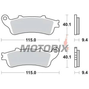 Brzdové destičky -TRW- MCB693, Aprilia ETV/RS/RSV/SL/Tuono + Benelli TnT/Tornado/TreK + Ducati 748-1198/Monster/SS/ST2 + Honda FES/ST + Moto Guzzi Breva/Nevada/V7 + Rieju MRT/SMX/Tango (1997-2010)