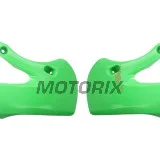 Přední boční plasty -POLISPORT- zelené, KAWASAKI KLX, KX 65/110 2000-2023