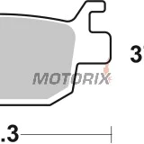 Brzdové destičky -BREMBO- 07064, Honda ADV 350 / FES S-Wing 125 150 / NSS Forza 125 250 300 / SH 125 150 300 350 (2000-2022)