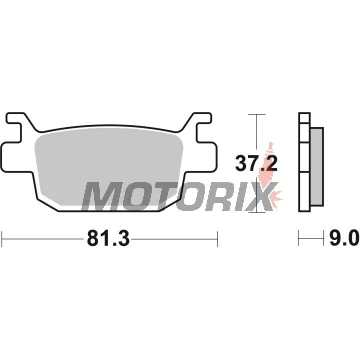 Brzdové destičky -BREMBO- 07064, Honda ADV 350 / FES S-Wing 125 150 / NSS Forza 125 250 300 / SH 125 150 300 350 (2000-2022)
