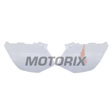 Zadní boční plasty -POLISPORT- bílé, YAMAHA YZ 125/250 2002-2014