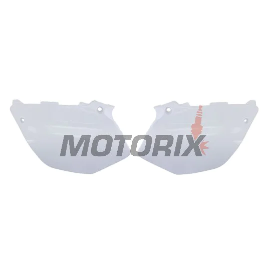 Zadní boční plasty -POLISPORT- bílé, YAMAHA YZ 125/250 2002-2014