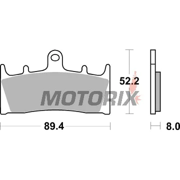 Brzdové destičky -BREMBO- 07SU19SA, Kawasaki ZX-6R/ZX-9R/ZX-12R Ninja 600-1200, Suzuki GSF/Bandit 1200, GSX/GSX-R 1000-1300 Hayabusa