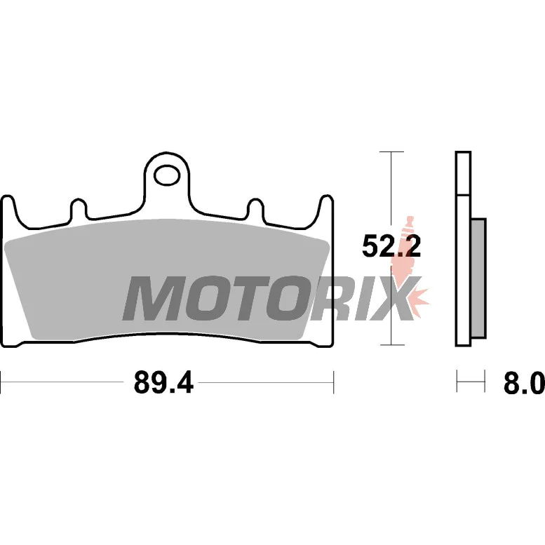 Brzdové destičky -BREMBO- 07SU19SA, Kawasaki ZX-6R/ZX-9R/ZX-12R Ninja 600-1200, Suzuki GSF/Bandit 1200, GSX/GSX-R 1000-1300 Hayabusa