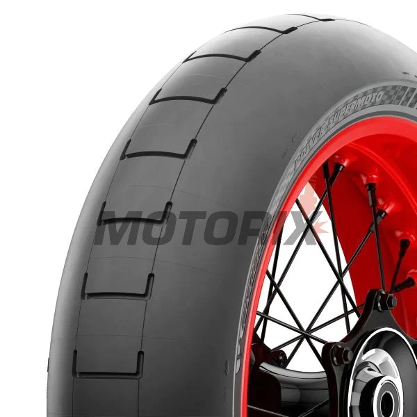 Zadní závodní pneumatika -MICHELIN- 160/60R17, POWER SUPERMOTO, střední