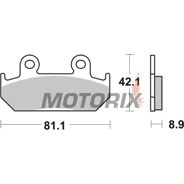 Brzdové destičky -BREMBO- 07HO21SA, Honda CBR600F, XRV750 Africa Twin (1987-1993)