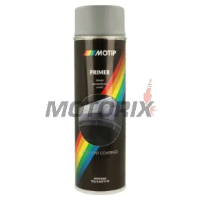 Základní sprej -MOTIP- akrylový, šedý, na karoserii, 500ml