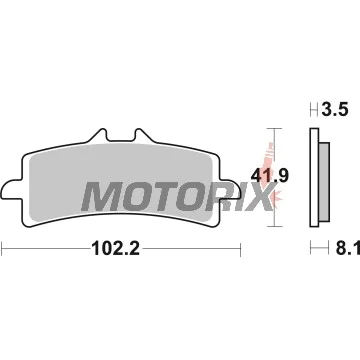 Brzdové destičky -BREMBO- 07BB37SA, Aprilia RSV4/Ducati Panigale/BMW S1000RR/Suzuki GSX-R/Yamaha YZF-R/KTM Super Duke/MV Agusta/Triumph Daytona
