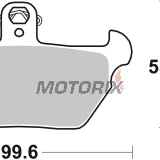Brzdové destičky -BREMBO- 07BB22SA, BMW K1100 LT/RS, K100 RS, K1, R100R, R1100RS, R80 1000-1100cc (1988-1998)
