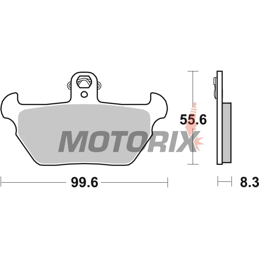 Brzdové destičky -BREMBO- 07BB22SA, BMW K1100 LT/RS, K100 RS, K1, R100R, R1100RS, R80 1000-1100cc (1988-1998)