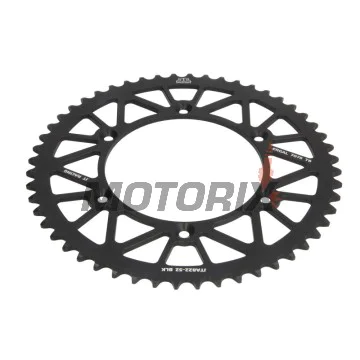 Zadní rozeta -JT- JTA822,52BLK, 52 zubů, černý, hliníkový, Betamotor RR 250/400/450 2005-2012, RR 520 2010-2014, RR 525 2005-2009, RR Enduro 250/450/525 2005-2008, RR Enduro 350 2011-2012, RR Enduro 400 2010-2012, Cagiva WMX 125/250 1989-1992