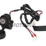 USB adaptér -OXFORD- s držákem na řídítka 22mm - univerzální