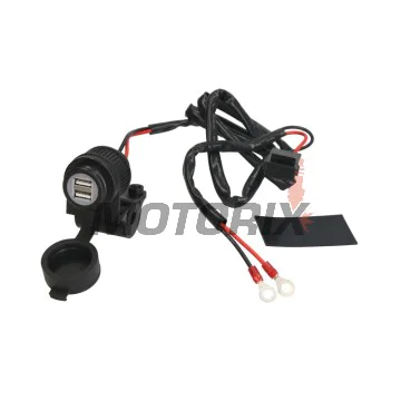 USB adaptér -OXFORD- s držákem na řídítka 22mm - univerzální