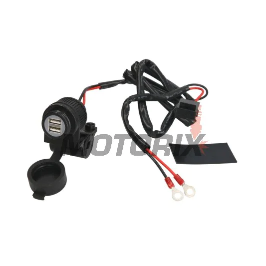 USB adaptér -OXFORD- s držákem na řídítka 22mm - univerzální