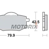 Brzdové destičky -TRW- MCB587, Yamaha XV 535 Virago/535S (1988-1994)