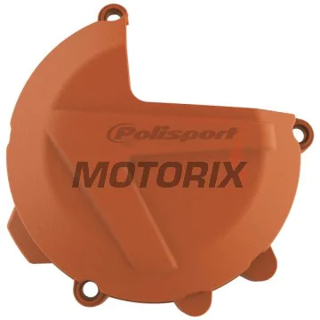 Chránič víka spojky -POLISPORT- oranžový, KTM EXC, SX, XC, XC-W 250/300 2017-2024