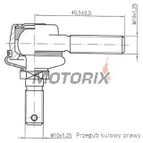 Vnější čep řízení -4 RIDE- Polaris Outlaw/Predator/Sportsman 450-850 2007-2011