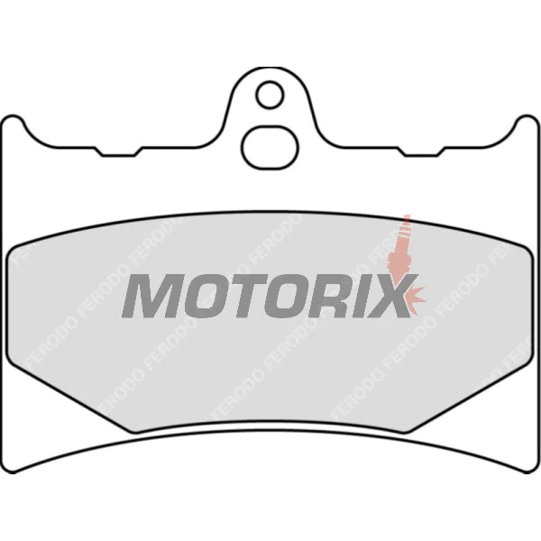 Brzdové destičky -FERODO- FDB498P, Honda CBR125R, XL125V Varadero, XLR125 (1993-2013)
