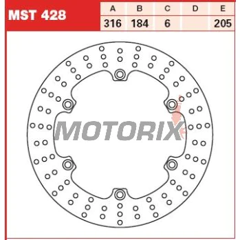 Brzdový kotouč -TRW- MST428, 316mm, Honda ST 1300 Pan European/ABS (2002-2013)