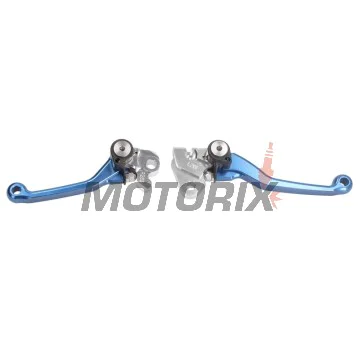 Sada páček -ZAP TECHNIX- sklopné, modré, Kawasaki KX250F/KX450F 2005-2012