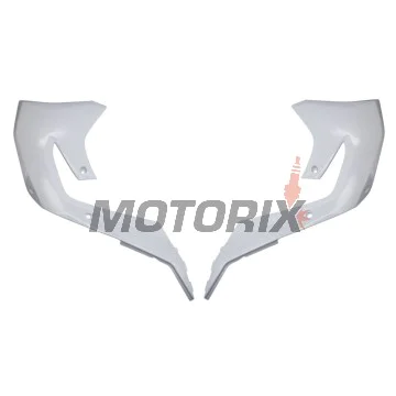 Přední boční plasty -POLISPORT- bílé, KAWASAKI KX 250/450 2019-2023