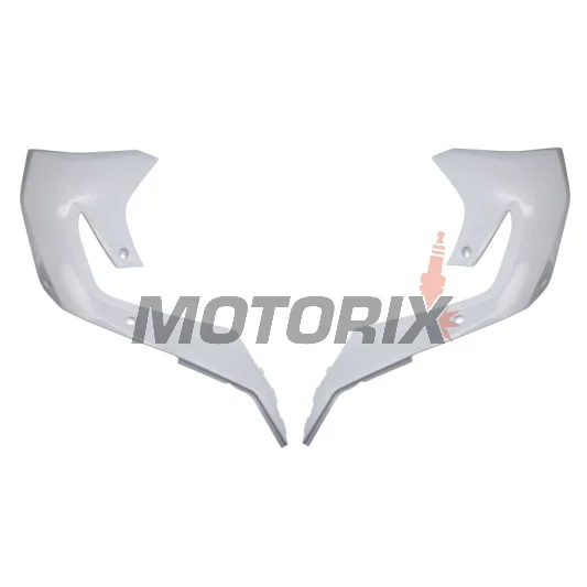 Přední boční plasty -POLISPORT- bílé, KAWASAKI KX 250/450 2019-2023