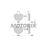 Brzdové destičky -TRW- MCB548, Harley-Davidson Touring (Road King, Electra Glide, Tour Glide, Road Glide), Softail (Fat Boy, Heritage, Springer, Night Train), Dyna (Super Glide, Low Rider, Wide Glide), Sportster XL/XLH 883/1200 (1984-2008)