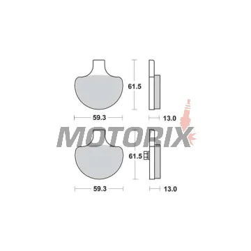 Brzdové destičky -TRW- MCB548, Harley-Davidson Touring (Road King, Electra Glide, Tour Glide, Road Glide), Softail (Fat Boy, Heritage, Springer, Night Train), Dyna (Super Glide, Low Rider, Wide Glide), Sportster XL/XLH 883/1200 (1984-2008)