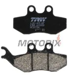 Brzdové destičky -TRW- MCB734, Aprilia SX/Tuono 50, Beta Alp, CPI GTS, Derbi GP1/Mulhacen/Senda, Gas Gas Pampera, KTM EXC 125, Malaguti Madison, Peugeot Elyseo/Elystar/Satelis, Piaggio Beverly/GT, Yamaha DT/TZR/XT (1999-2018)