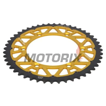 Zadní rozeta -JT- JTX460,48GLD, 48 zubů, zlatý, hybridní, Kawasaki KDX 200 1984-1985, 1987-1988, 1990-2006, KDX 220 1998-2005, KDX 250 1991-1994, KX 125 1998-1999, 2003, 2006, KX 250 1982, 1986-1988, 1991, 2004-2017, KX 450 2006-2020