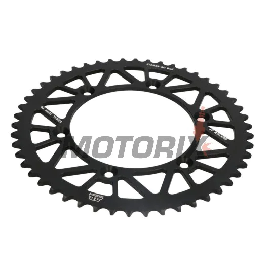 Zadní rozeta -JT- JTA822,50BLK, 50 zubů, černý, hliníkový, Betamotor RR 250/400/450 2005-2012, RR 520 2010-2014, RR 525 2005-2009, RR Enduro 250/450/525 2005-2008, RR Enduro 350 2011-2012, RR Enduro 400 2010-2012, Cagiva WMX 125/250 1989-1992