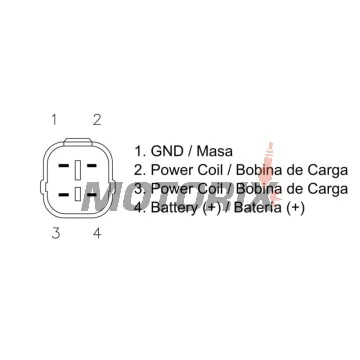 Regulátor dobíjení -DZE- regulátor dobíjení, 12V, 12A, BETA RR; HUSABERG FC, FE, FS, TE; HUSQVARNA FE, FS, TE, TX; KTM EXC, MXC, SMC, XC, XC-F, XC-W, XCF-W 125-660