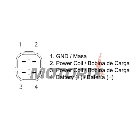 Regulátor dobíjení -DZE- regulátor dobíjení, 12V, 12A, BETA RR; HUSABERG FC, FE, FS, TE; HUSQVARNA FE, FS, TE, TX; KTM EXC, MXC, SMC, XC, XC-F, XC-W, XCF-W 125-660