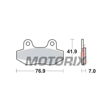 Brzdové destičky -TRW- MCB525, Daelim City Ace 110, Derbi GP1 50, Honda CH Spacy 125, MBX 50/80, NSR 50/75/80R, Hyosung GT/Comet 125/250/650, GV Aquila 125/250/650, RX/XRX/Karion 125, Kymco Active/Jetix/Nexxon 50, Pulsar 125