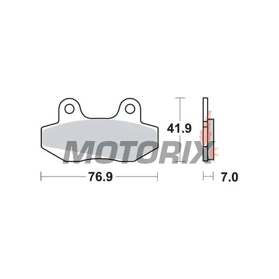 Brzdové destičky -TRW- MCB525, Daelim City Ace 110, Derbi GP1 50, Honda CH Spacy 125, MBX 50/80, NSR 50/75/80R, Hyosung GT/Comet 125/250/650, GV Aquila 125/250/650, RX/XRX/Karion 125, Kymco Active/Jetix/Nexxon 50, Pulsar 125